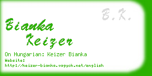 bianka keizer business card